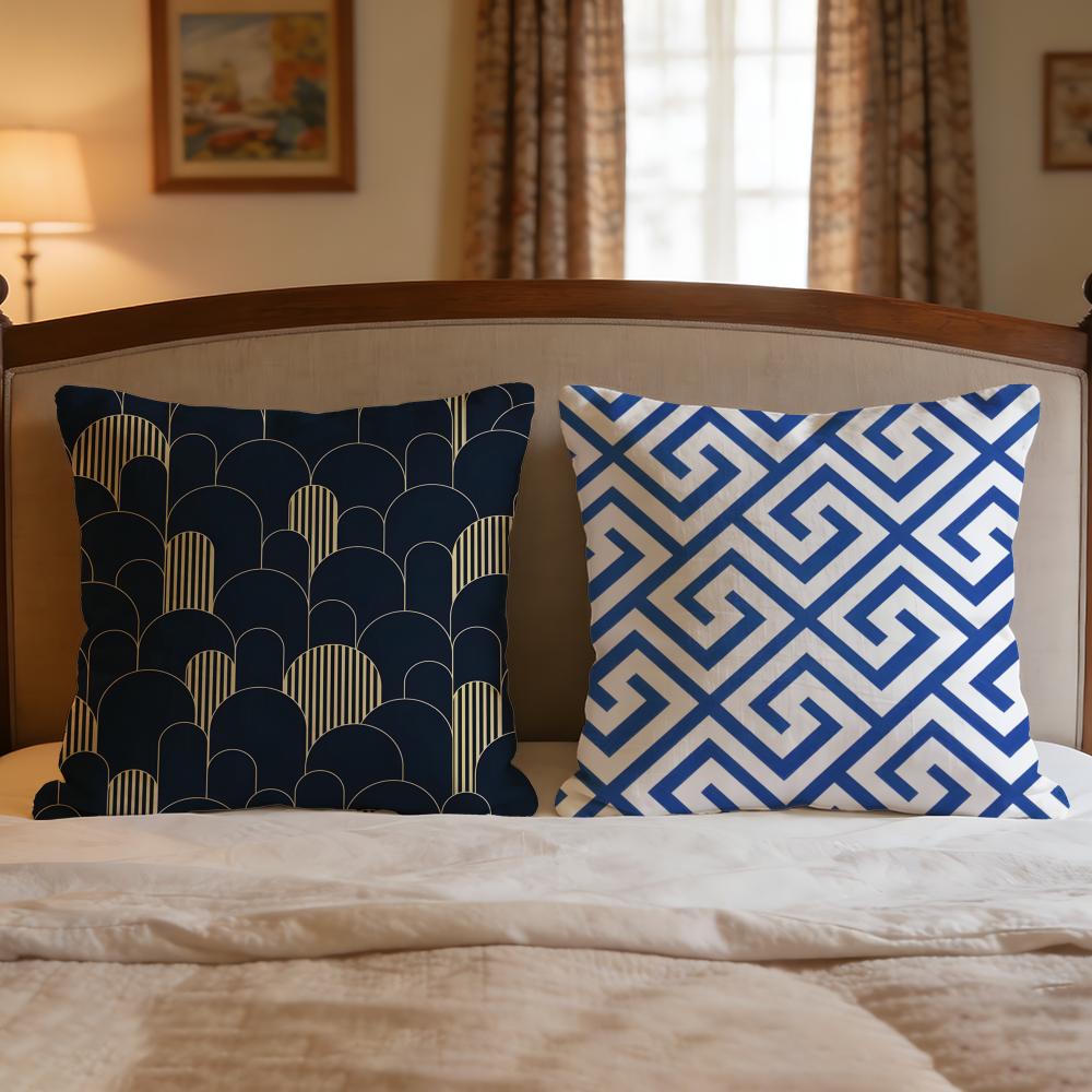 Pattern Mosaic Pattern Cushion Cover 1Pcs Decorative Covers Soft Cushion Case For Sofa Couch Decor 40X40 45X45 Pillowcases