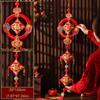 Threefold Chinese New Year Pendants Lucky Spring Festival Decorations  Wedding