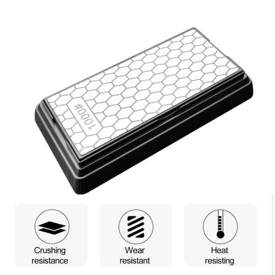 Кухонный точильный камень, двухсторонний грубый, тонкая и быстрая заточка, нескользящая основа, сверхпрочный, износостойкий, высокая твердость, домашний кухонный резак, столовая