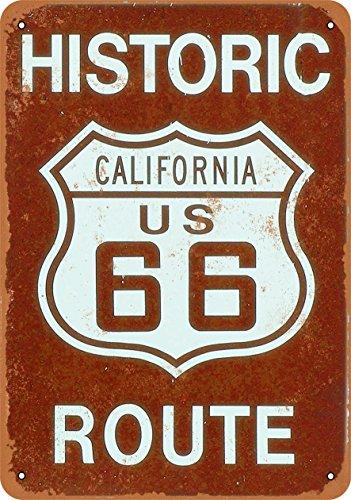 pcsMetal Sign California Route Vintage Look