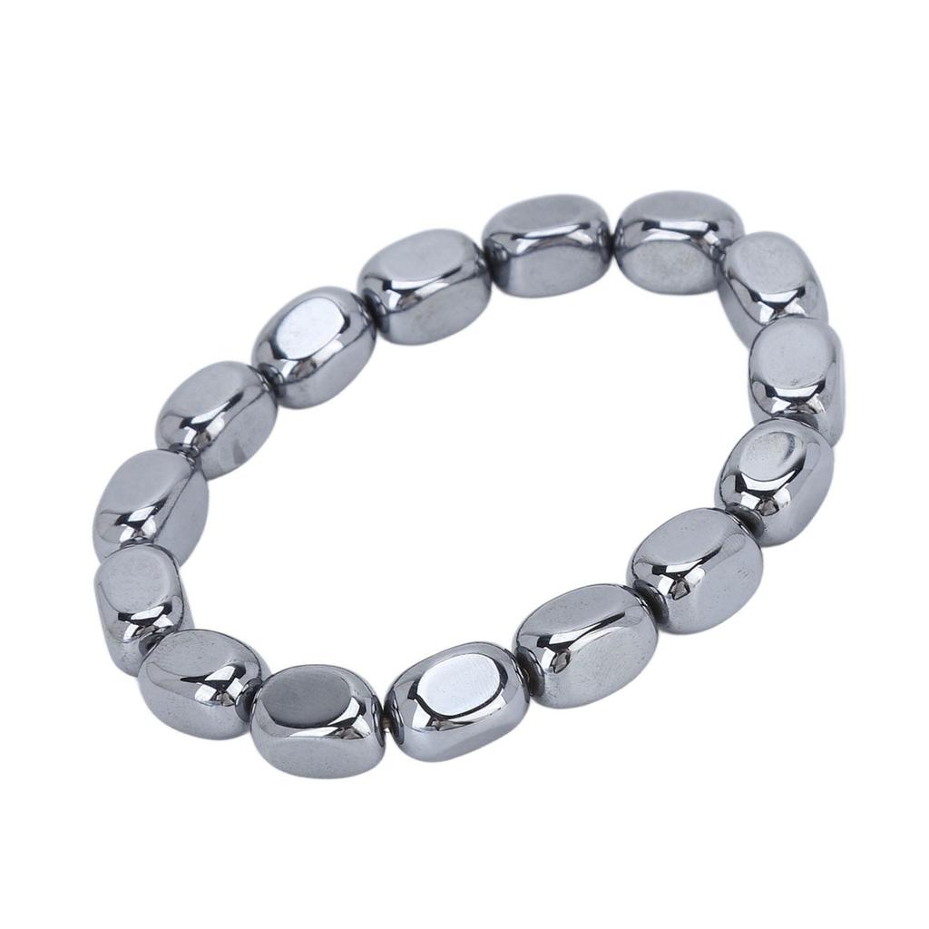 Terahertz Bracelet  Loose Elastic Natural Beads Terahertz Bracelet for Women Men