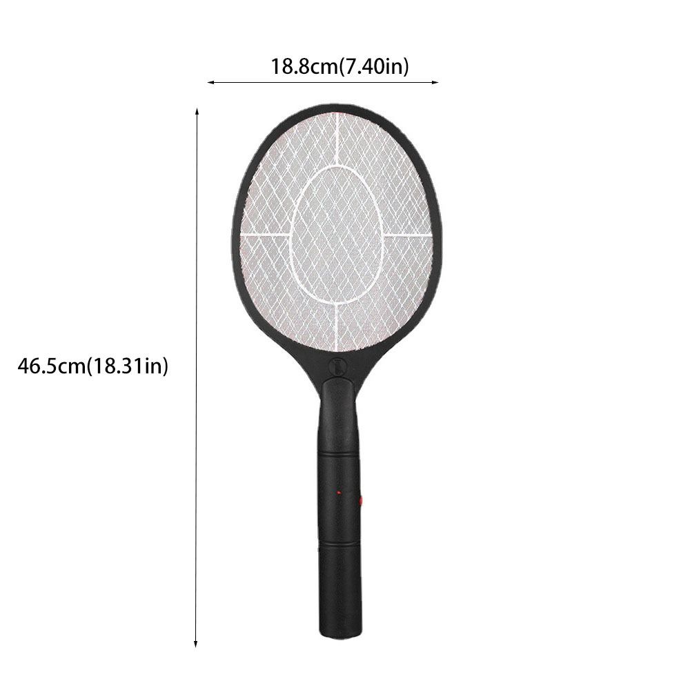 Handheld Electric Mosquito Swatter Battery Powered Insect Bug Zapper Portable Fly Swatter  Night