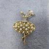 Brooch High-End Niche Silk Scarf Buckle Alloy Diamond Coat Pearl Corsage Pin Accessories