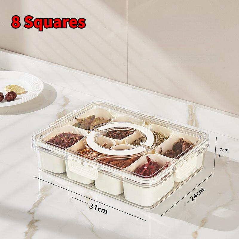 Корзина для хранения на кухне из ПЭТ с ручкой для холодильника, контейнер для хранения продуктов питания, дизайн слива, интервальный контейнер для хранения