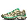SALOMON Xt-6 Натуральная кожа Удобные Дышащие Повседневные Низкие Кроссовки для Хайкинга Унисекс Кроссовки для Хайкинга Коричневый Зеленый 472935