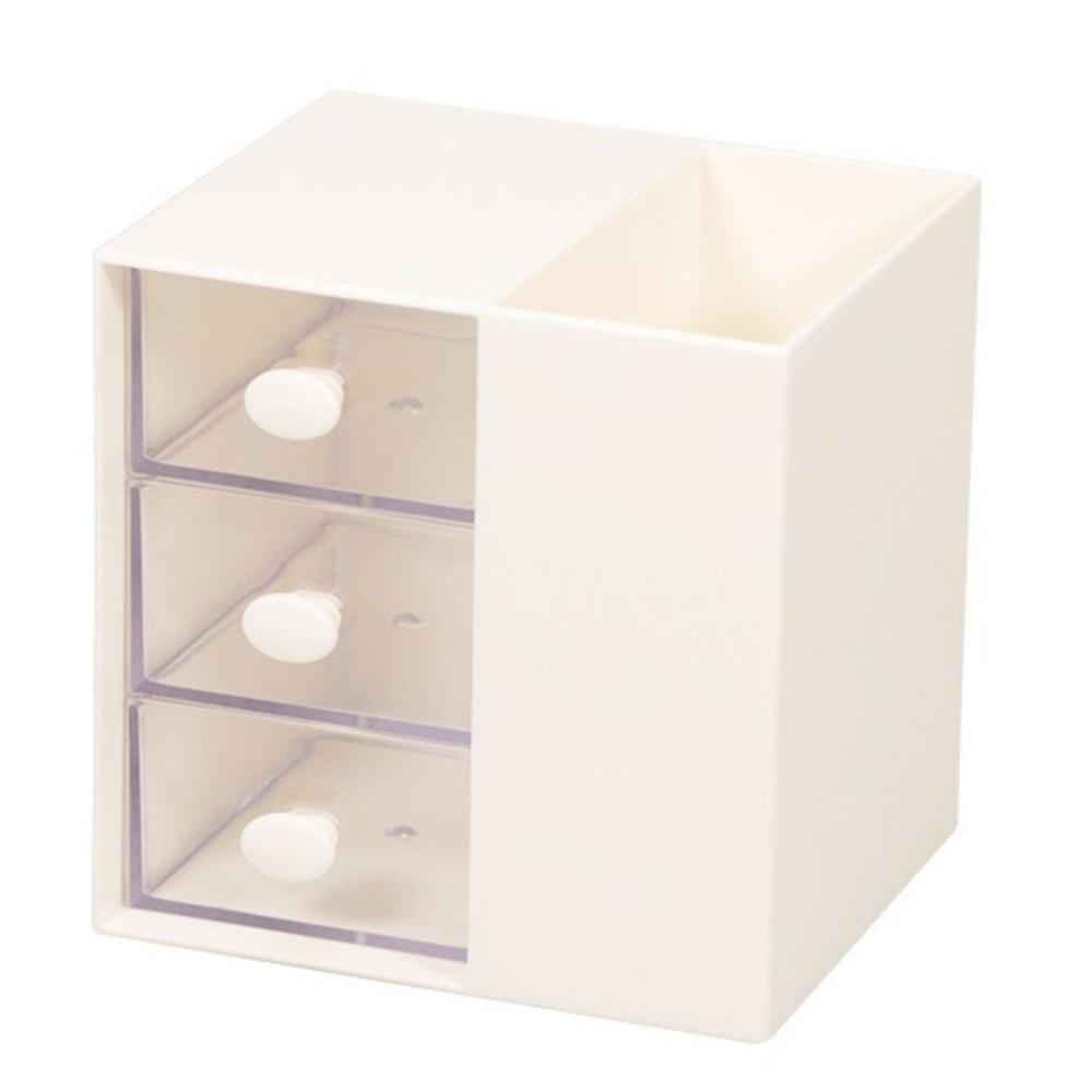 Clear Drawer Student Stationery Storage Box Stackable Jewelry Organizer Box Office