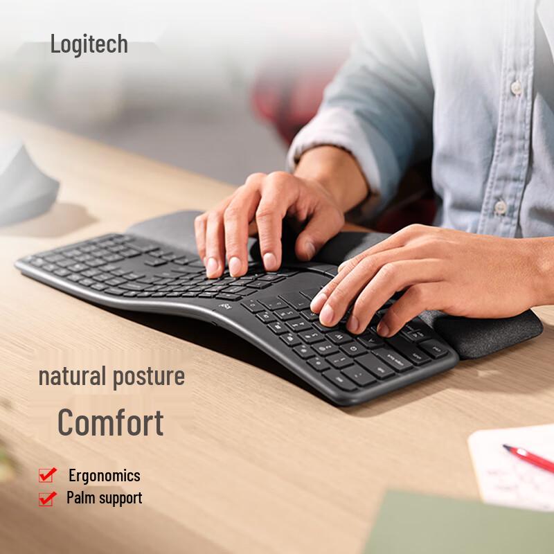 Беспроводная эргономичная разделенная клавиатура Logitech K860