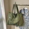 Large-capacity Tooling, Casual Hand-held Cloth Bag, Simple Commuting, Light and Versatile Shoulder Bag, College Student Class Tote Bag