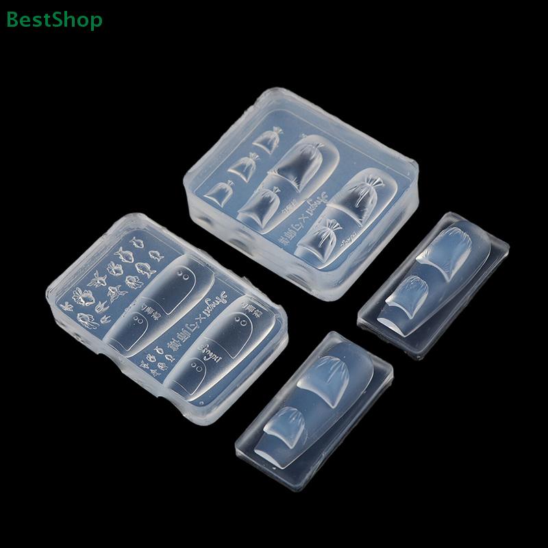 3D Relief Goldfish Water Bag Silicone Nail Art Mold DIY Nail Decoration Transparent Manicure Template