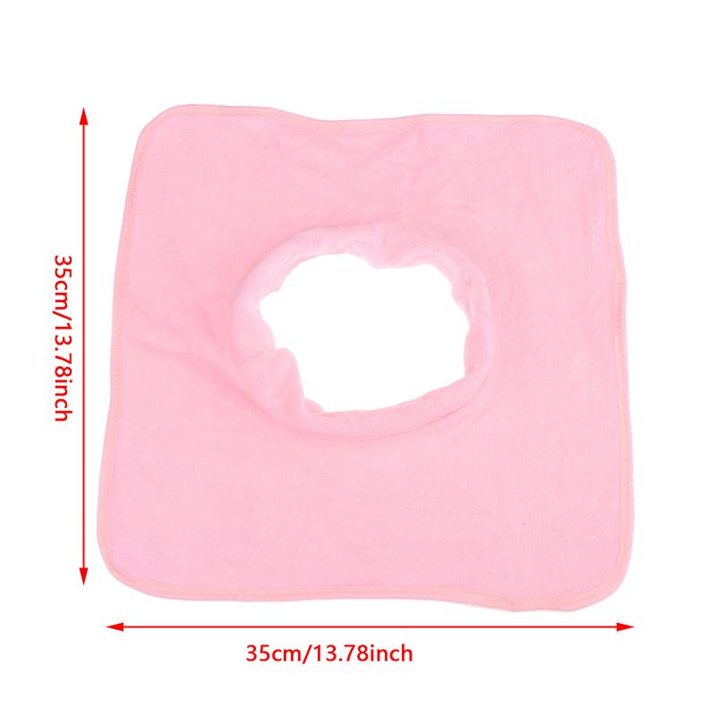 35*35 Cm Thickened Beauty Spa Massage Table Planking Face Towel With Hole Bed Bandana