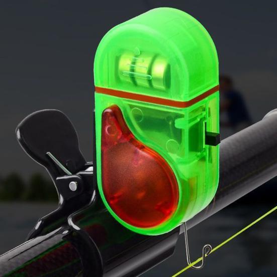 4 шт. Сигнализатор поклевки для удочки Водонепроницаемый светодиодный оповещатель с громким зуммером Клипса Электронный датчик для ночной рыбалки для всех удилищ