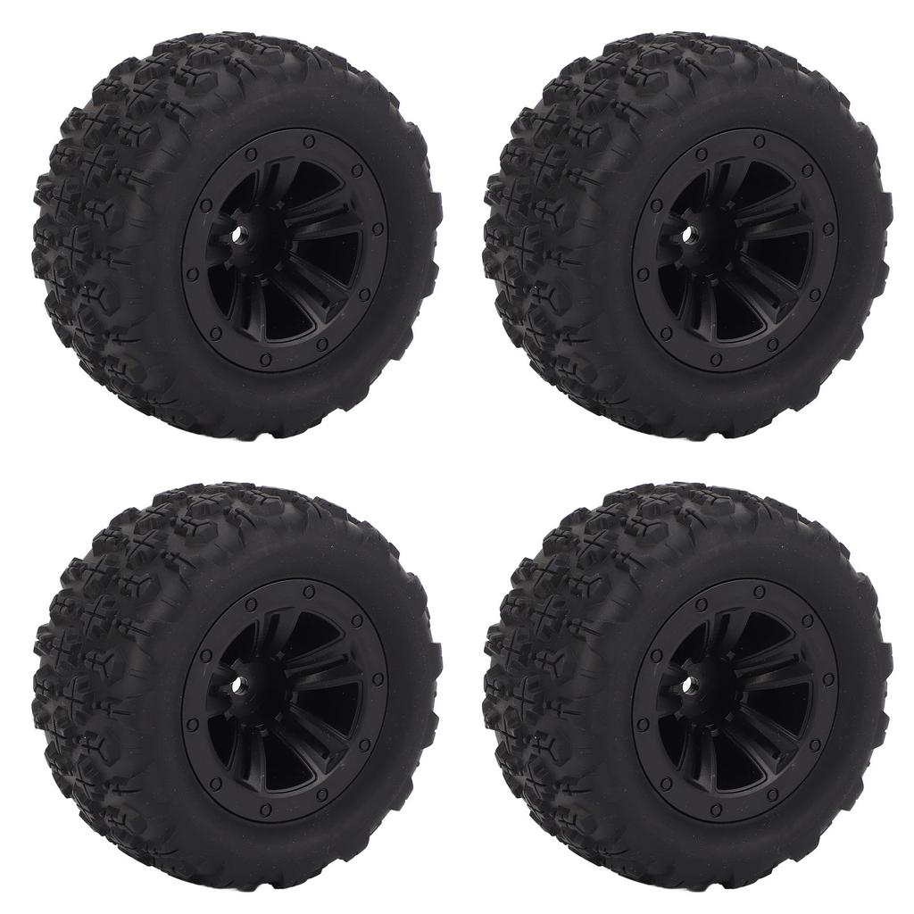 4 Pcs RC Wheel Tire Superior Handling Enhanced Control Abrasion Resistant Rubber Wheel Tyre for WLTO