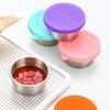 1 комплект, 40 мл чашка для соуса с силиконовой крышкой, хорошая герметичность, герметичный портативный контейнер для пикника и салата, ежедневное использование