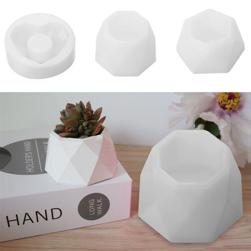 Casting Hexagon Cup Epoxy Resin Mold Silicone Mould Crystal Resin Tray Mold Succulent Flowerpot