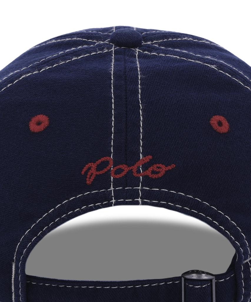 Кепка-бейсболка из замши POLO RALPH LAUREN - Темно-синяя