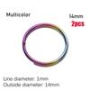 1/2 шт. Высококачественный круглый карабин из титанового сплава, пряжка для ключей, портативный держатель, EDC брелок, кольцо для ключей