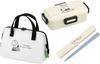 Skater PEANUTS Dishwasher Fluffy Lunch Single 530ml Lunch Chopsticks and Chopstick Case Insulated Lunch Clasp Peanuts Tight Lock Lunch Set Badge,