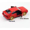 1/36 Scale Quattro Toy Car Model Miniature Free Wheel Pull Back Doors Openable Diecast Metal Collection for Children Boy