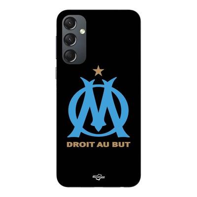 Coque Pour Samsung Galaxy S25 FE Logo OM Olympique De Marseille Noire Fond Maniacase