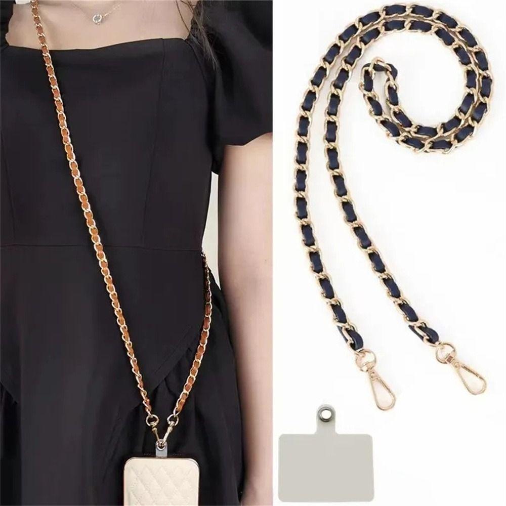 Регулируемый чехол для телефона, подвесные шейные ремни для телефона из искусственной кожи, цепочка для телефона через плечо, аксессуары для телефонов