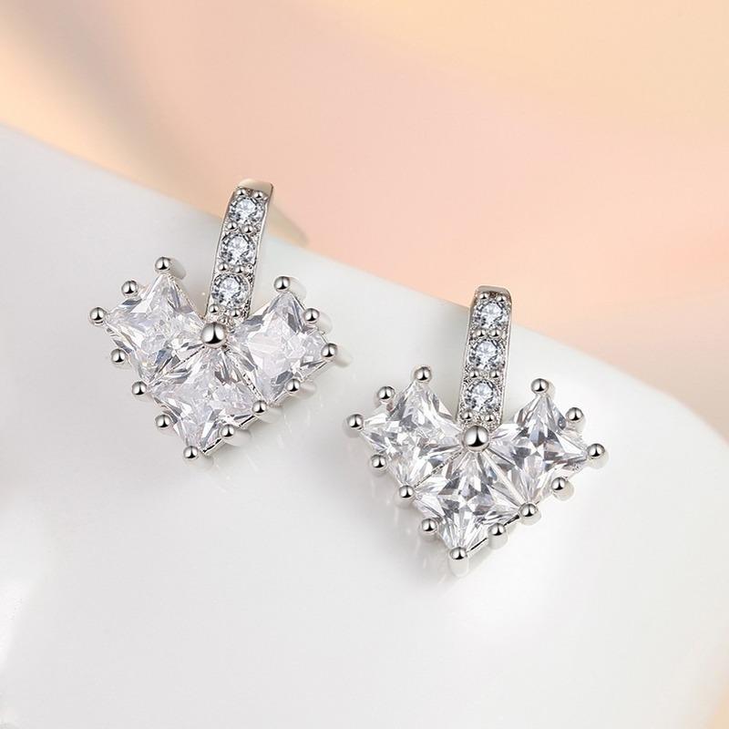 Lindon Copper Alloy Zircon Earrings Drop Earrings For Women Wedding Party Gifts