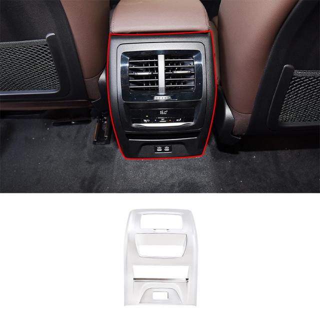 Car Rear Air Conditioning Vent Outlet Frame Cover Trim Sticker For BMW X3 G01 X4 G02 2018 Auto Interior