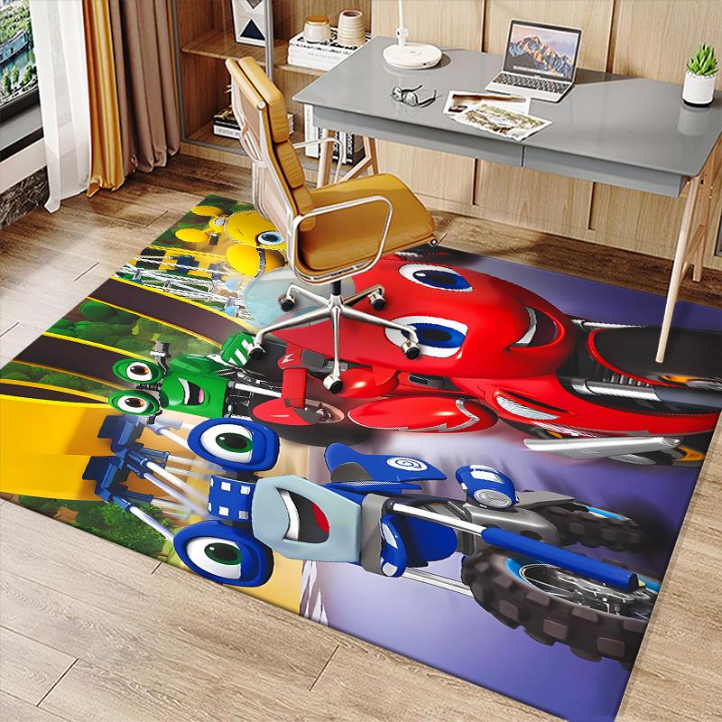 Ricky Zoom Printed Absorbent Washable Carpet, Non-Slip Bathroom Mats, Kitchen Rugs, Yoga Mat,Living Room Entrance, Camping Picnic Rugs