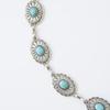 Bohemian Style Oval Turquoise Waist Chain Retro Decoration Belts For Women Girls  Versatile Dress Coat Carved Accessories