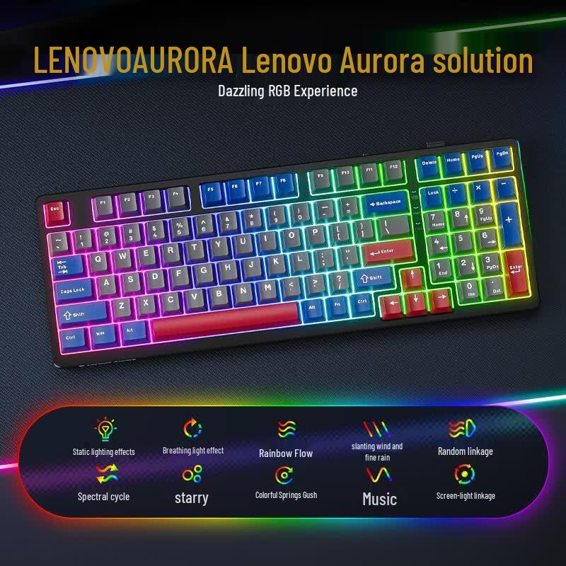 Lenovo Трехрежимная механическая клавиатура GK10 на 98 клавиш