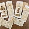 4-8pcs Set Girls Beige Color Series Hair Clip Korean Aesthctic Lace Floral Bow Hair Pin for Little Girl Chic Headwear Accessories