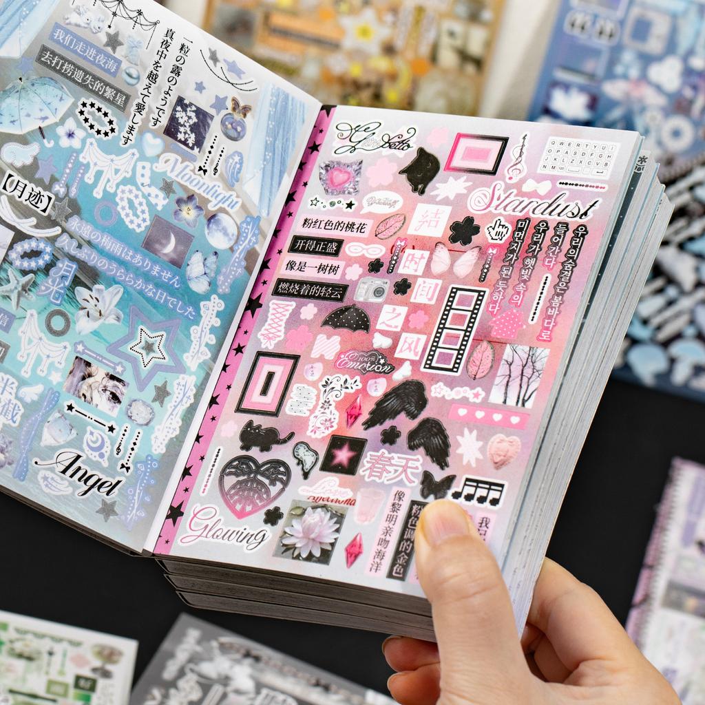 JIAMEI 30 листов Кавайный Ins Роуминг Мечта Ядро Вырубные Наклейки Книга DIY Скрапбукинг Украшение Журнал Эстетичные Наклейки