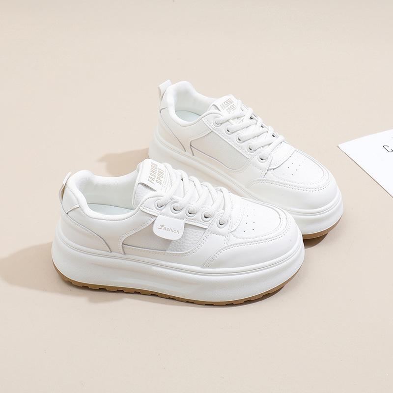 2025 Spring New Thick Baseplate Shoes Schoolgirl Ins Trend Niche Retro Korean Version Versatile Casual Shoes H789