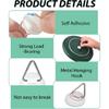 54 PCS Plate Hangers for The Wall, 0.8 Inch Mini Adhesive Vertical Plate Holders, Invisible Plate Hanger, Wall Hanging Hooks for Decorative Plates