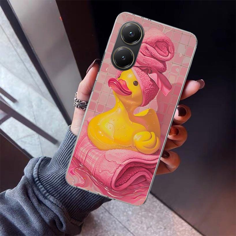 Rubber Ducks Swimming Pool Phone Case For Xiaomi Poco X7 X6 X5 Pro F7 Ultra Redmi 15C 15 13 13C 12 12C 10 10A 10C 9 9A 9C 9T She