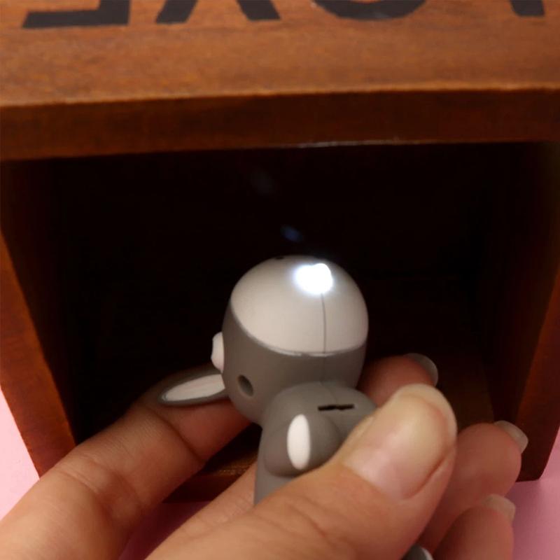 Милый ослик, светодиодный брелок, мини-фонарик, звуковой брелок, детские игрушки с героями мультфильмов