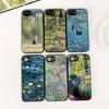 Cover for Samsung Galaxy S24 S25 S23 FE Ultra Plus S7 Edge S25+ S23+ A56 5G Casing Phone Case Claude Monet Waterlily Cat