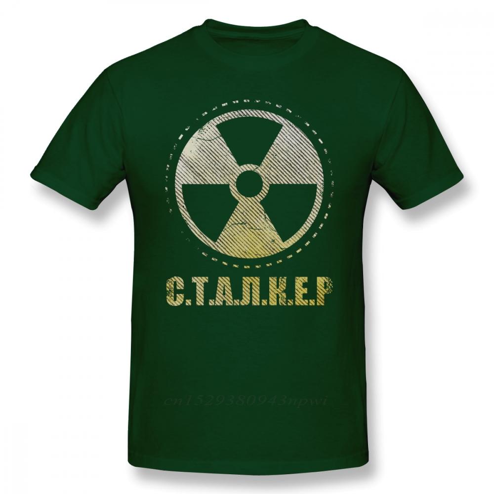 Игровая футболка Сталкер Патч фракции Одиночка Футболка с принтом Повседневная футболка Мужская Милая Хлопковая с короткими рукавами Футболка
