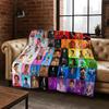 3D Jose Pedro Balmaceda Pascal Star Flannel Blanket Soft Warm Blanket for Bedroom Living Room Bed Travel Camping Picnic Gift
