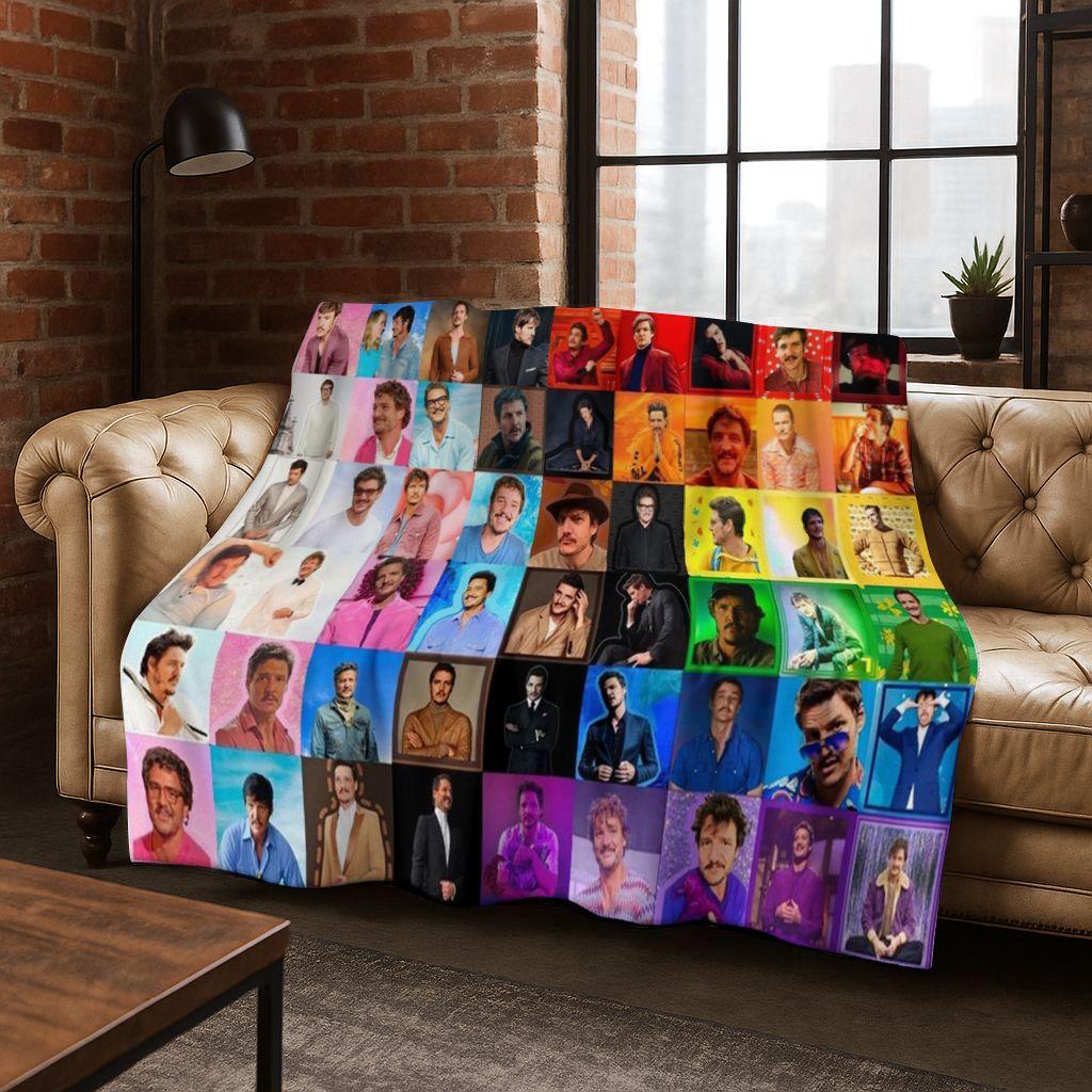 3D Jose Pedro Balmaceda Pascal Star Flannel Blanket Soft Warm Blanket for Bedroom Living Room Bed Travel Camping Picnic Gift