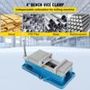 Non Swivel Milling Lockdown Vise 4 Inch Precision Bench Clamp 100mm Width Drill Press Clamp 4 Inch Jaw Opening for Finishing Milling Machines Drilling