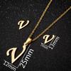 English Letter Necklace & Earring Set: Fashionable Jewelry for Women