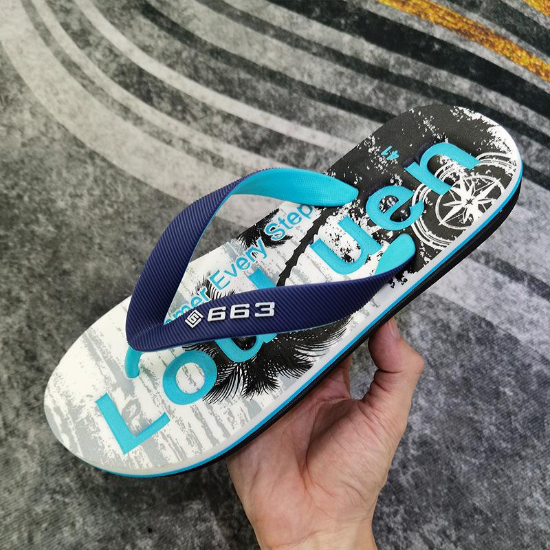 Новые нескользящие шлепанцы мужские повседневные сандалии шлепки из резины мужские летние пляжные сандалии