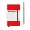 Leuchtturm A6 Officially Imported Notebook, Plain, Red, 317345,