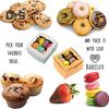 10 шт. прочная загрузочная коробка для печенья большой емкости полезная белая/коричневая упаковка для выпечки десертов