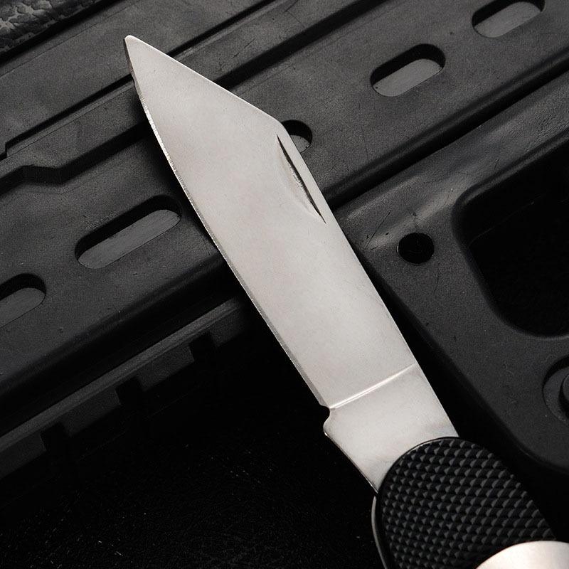 Многофункциональный складной разборный комбинированный маленький столовый прибор для улицы, пешего туризма, путешествий, многофункциональная открывалка, алюминиевая ручка, нож для фруктов