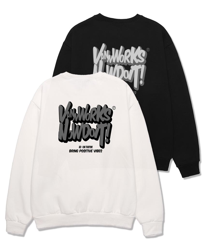 VANNWORKS Bring Now Oversized Sweatshirt (Vls0087) Black
