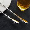 6шт ложка из нержавеющей стали с длинной ручкой, стеклянная ложка для латте, мороженое, мороженое, кофе, ложки