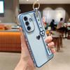 Чехол для Samsung Galaxy A36 5G с браслетом-подставкой и TPU-накладкой в виде сердечка, держатель для пальца