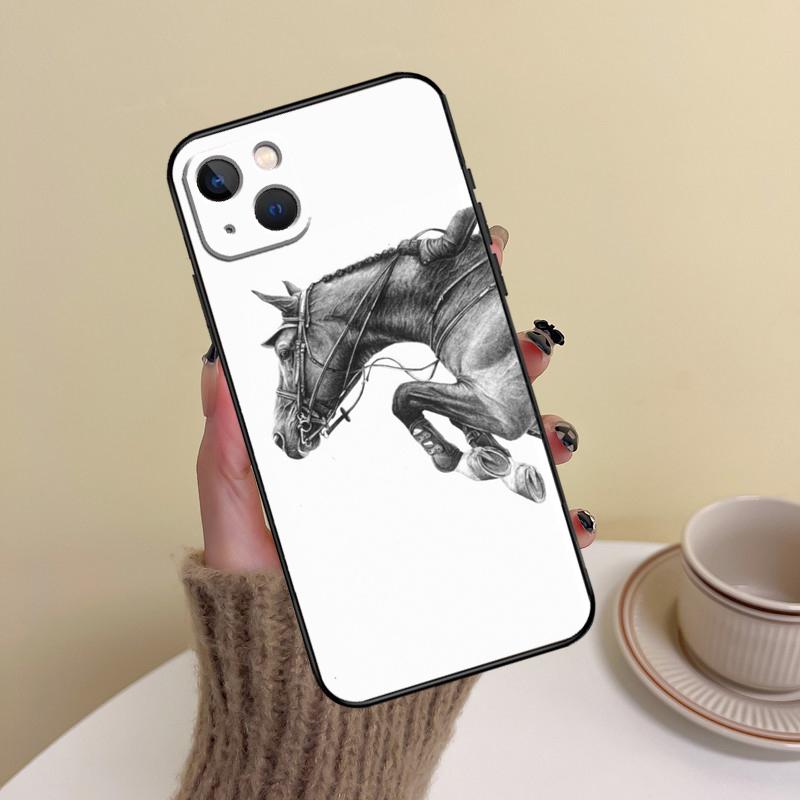 Чехол для телефона с узором лошадь и пони для iPhone 15 14 Plus 11 12 13 16 Pro Max Mini 7 8 X XR XS Max