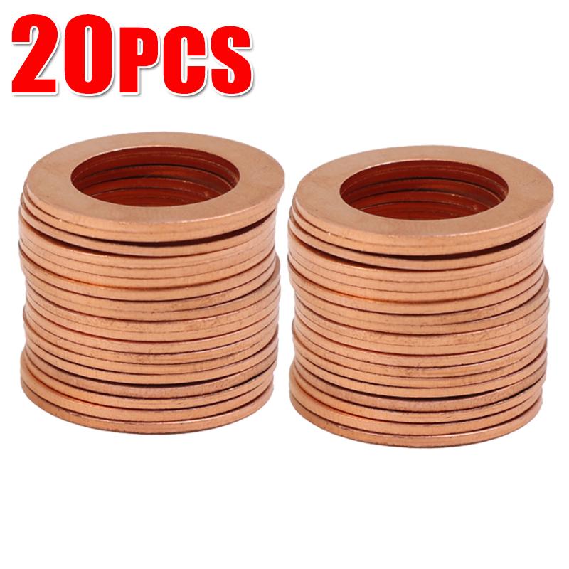 Медная уплотнительная шайба M14 Автомобильное плоское уплотнительное кольцо Прокладка Шайбы 94109-14000941 09-14000 для Honda Civic 1996-2018 CR-V 2007-2017